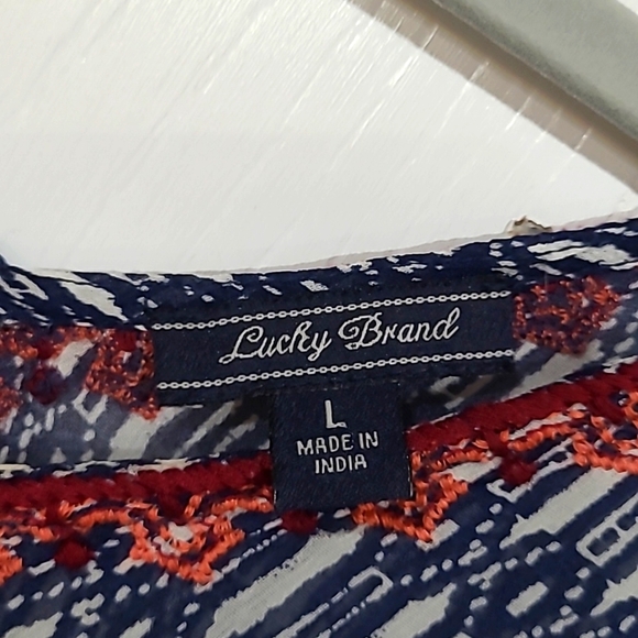 Lucky Brand 3/4 Sleeved Blouse - Picture 2 of 8